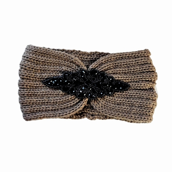 3 Pieces Set Crystal Rhinestone Headbands for Women Girls Head Wrap Warm Stretch - Picture 5 of 10